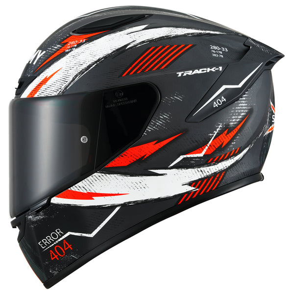 Suomy TRACK-1 404 Helmet Matte Anthracite/Red [CLOSEOUT]
