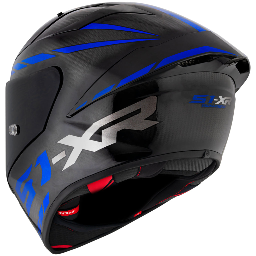 Suomy S1-XR Carbon Hyper Blue Helmet [CLOSEOUT]