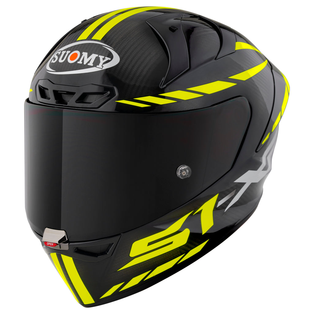 Suomy S1-XR Carbon Hyper Yellow Helmet