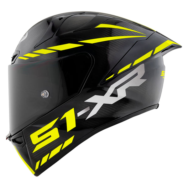 Suomy S1-XR Carbon Hyper Yellow Helmet